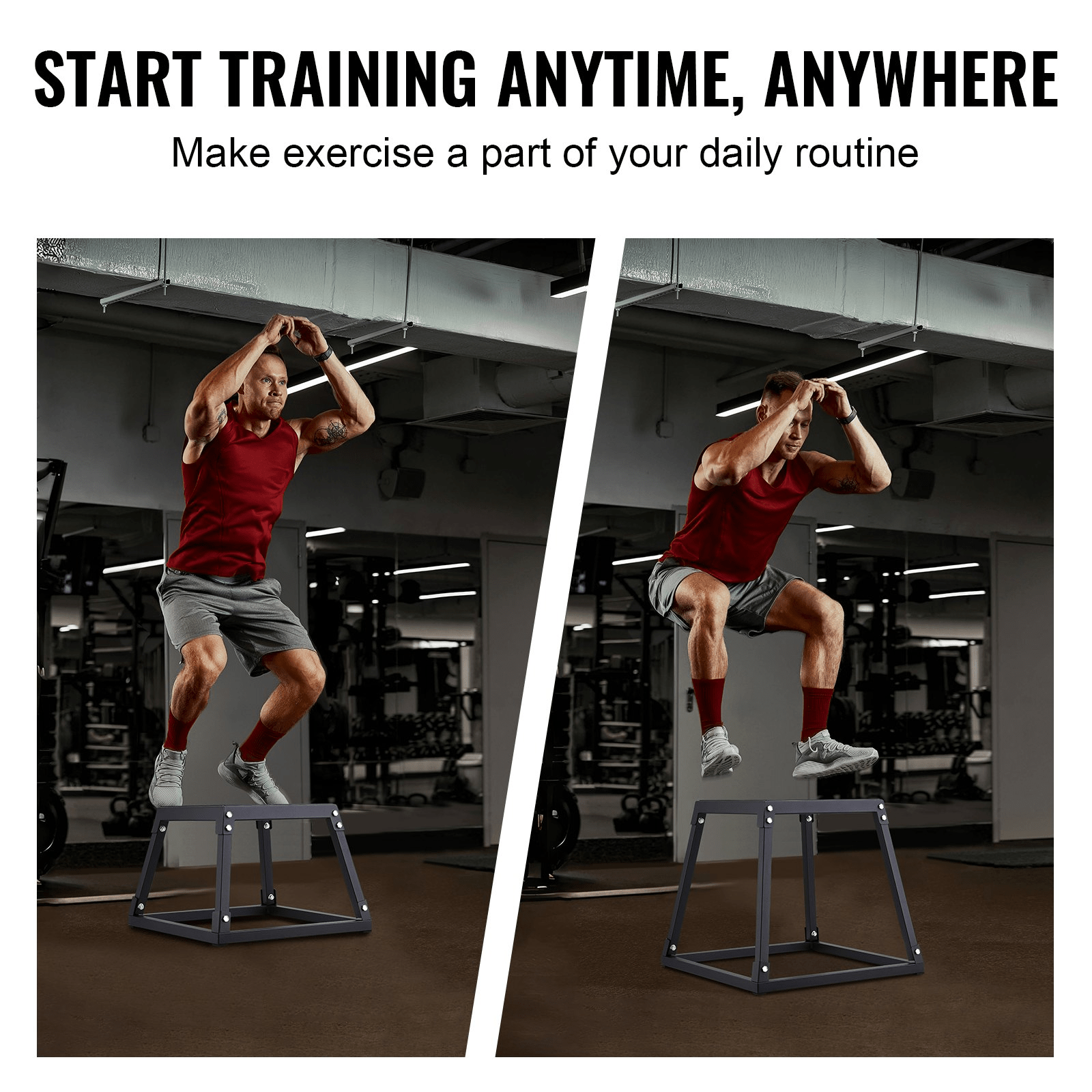 VEVOR Plyometric Jump Boxes - 4 - Piece Set for Agility & Strength Training - GNS Beauty & Personal Care