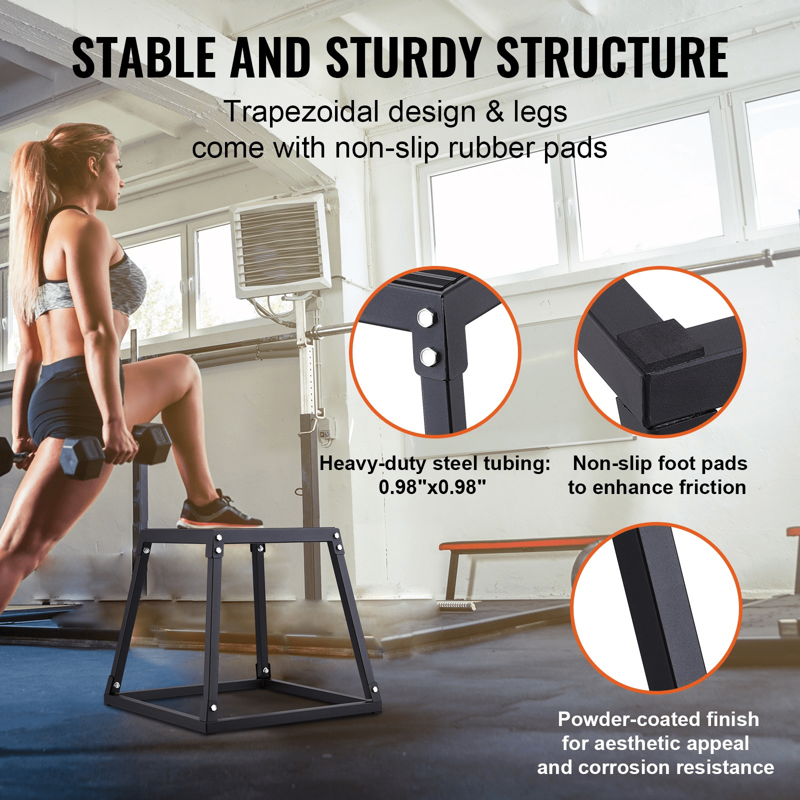 VEVOR Plyometric Jump Boxes - 4 - Piece Set for Agility & Strength Training - GNS Beauty & Personal Care