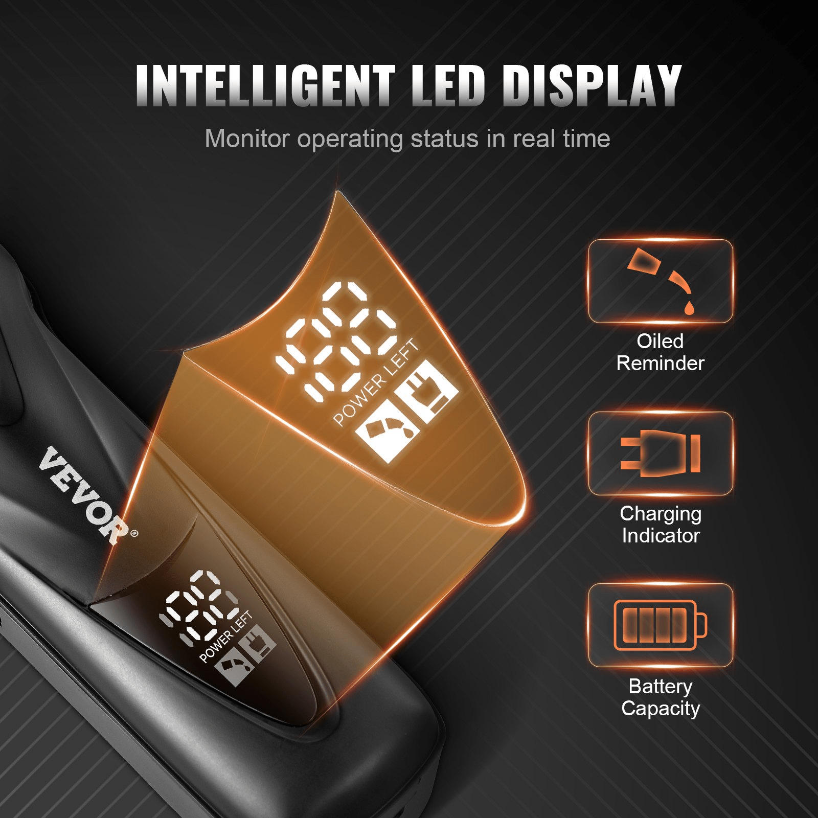 VEVOR Professional Hair Clipper – High - Speed 10,000 RPM Barber Clipper with DLC Fade Blade - GNS Beauty & Personal Care