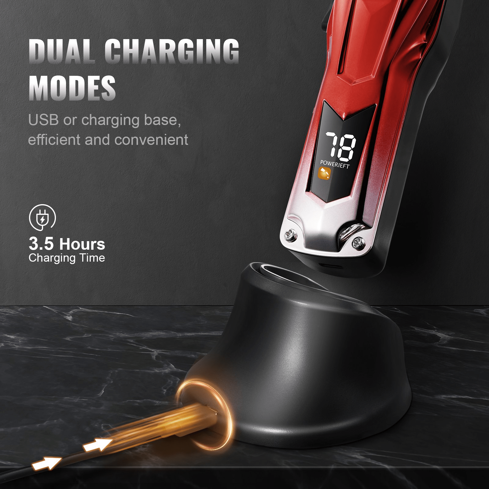 VEVOR Professional Hair Clippers for Men with 6800RPM Motor & LCD Display - GNS Beauty & Personal Care