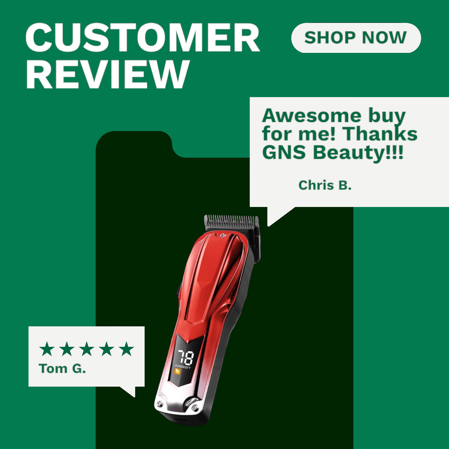 VEVOR Professional Hair Clippers for Men with 6800RPM Motor & LCD Display - GNS Beauty & Personal Care