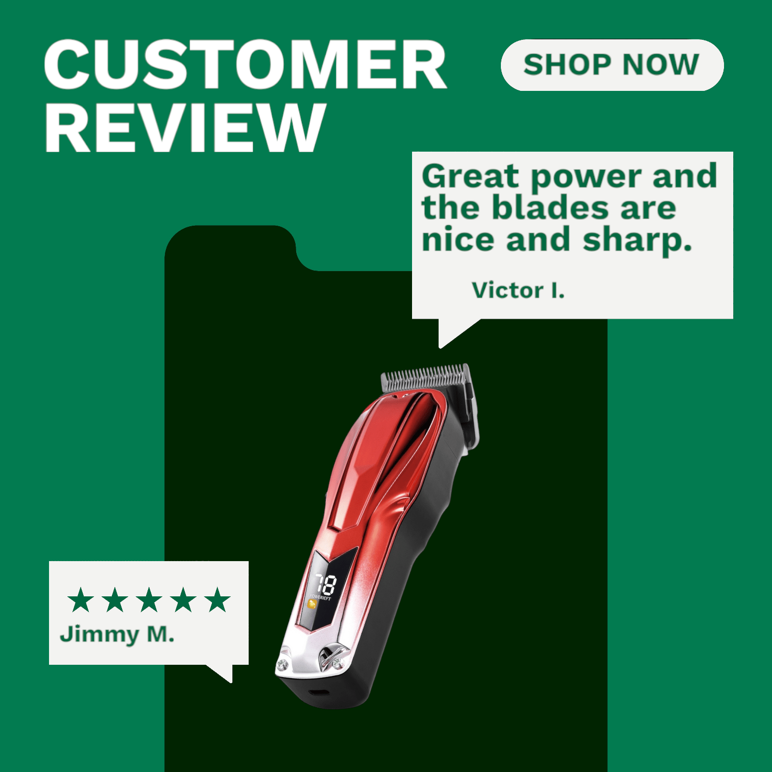 VEVOR Professional Hair Clippers for Men with 6800RPM Motor & LCD Display - GNS Beauty & Personal Care