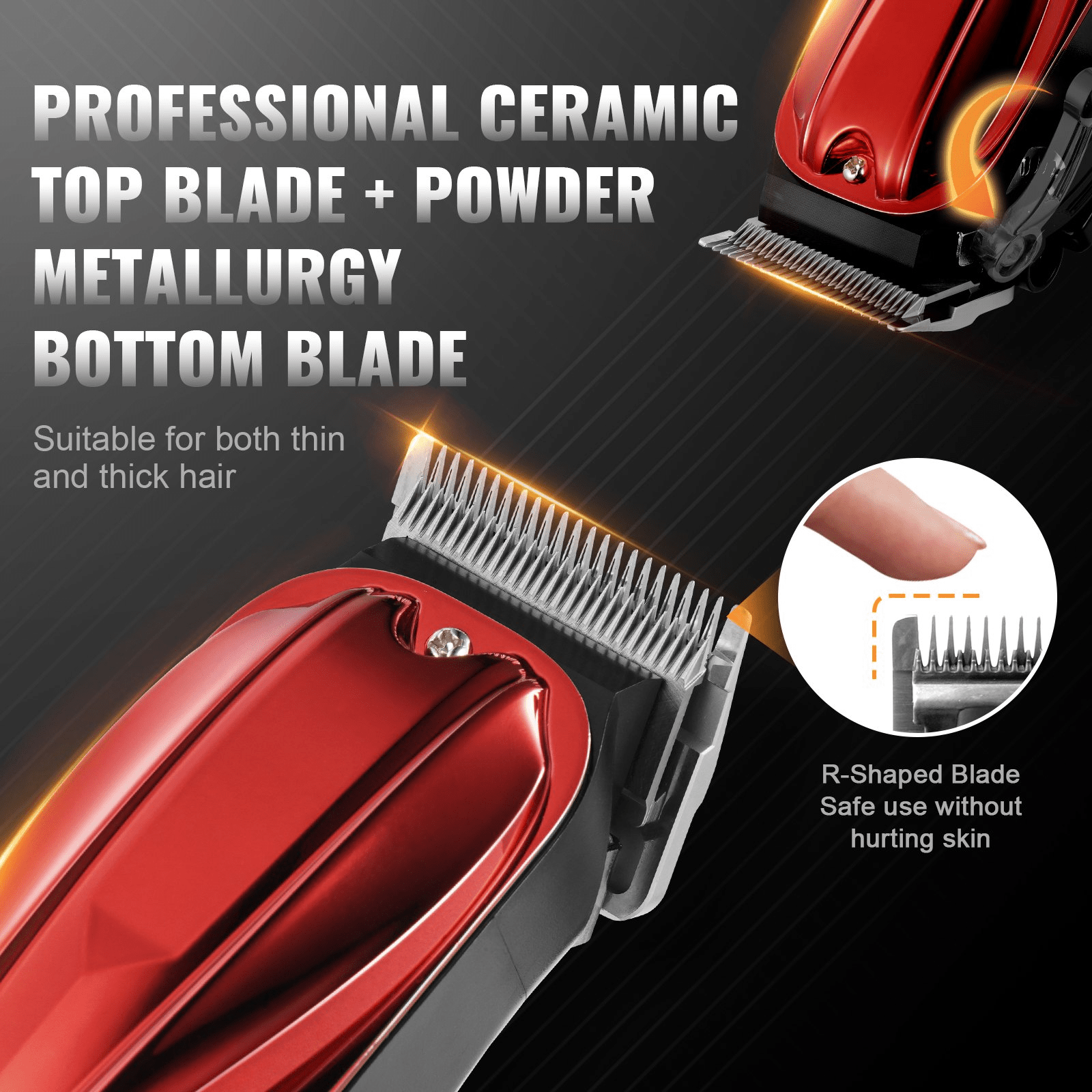 VEVOR Professional Hair Clippers for Men with 6800RPM Motor & LCD Display - GNS Beauty & Personal Care