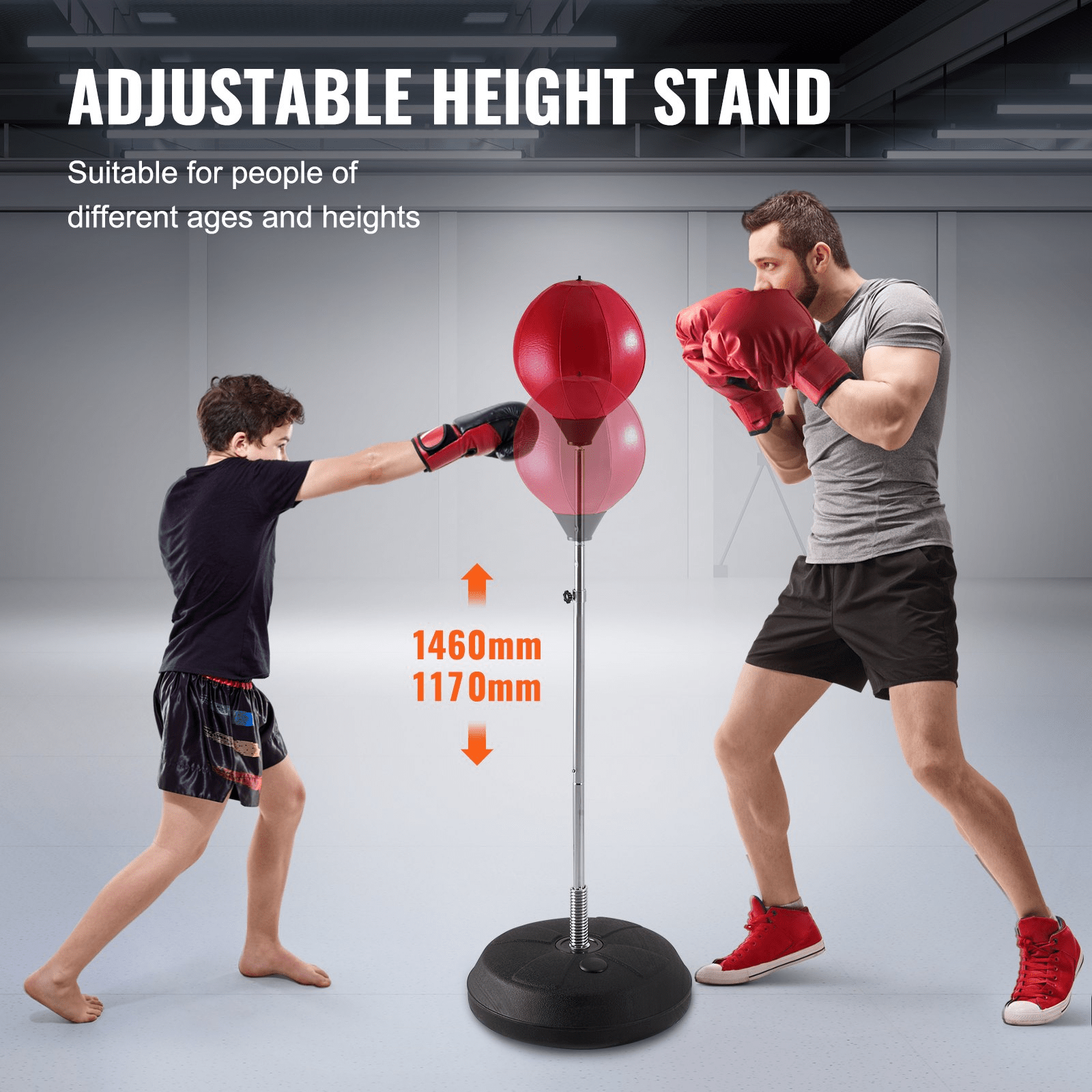 VEVOR Punching Bag – Reflex Boxing Bag for Home Gym Training & Stress Relief - GNS Beauty & Personal Care