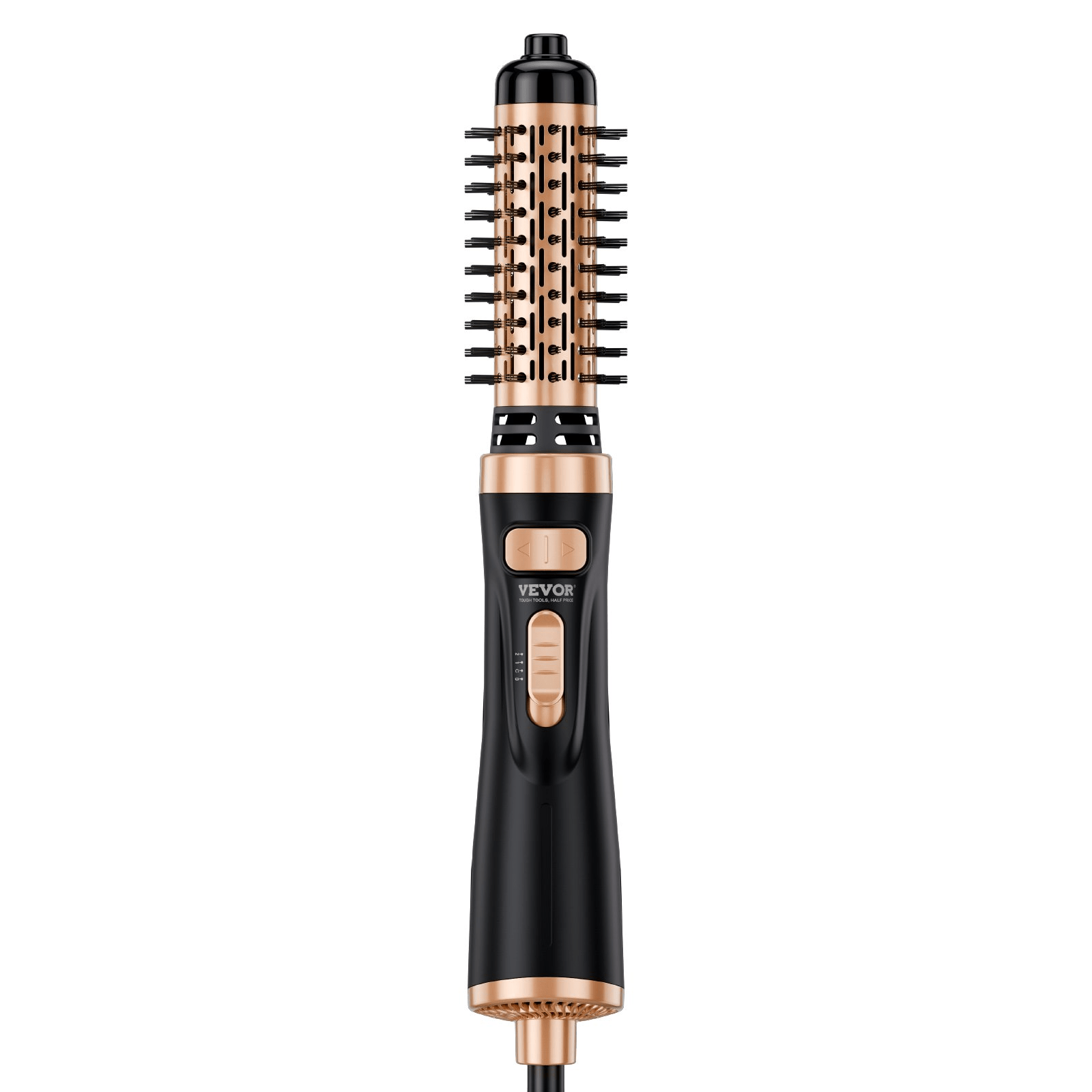 VEVOR Rotating Hair Dryer Brush Hot Air Styling Brush with 1.5" and 2" Head - GNS Beauty & Personal Care
