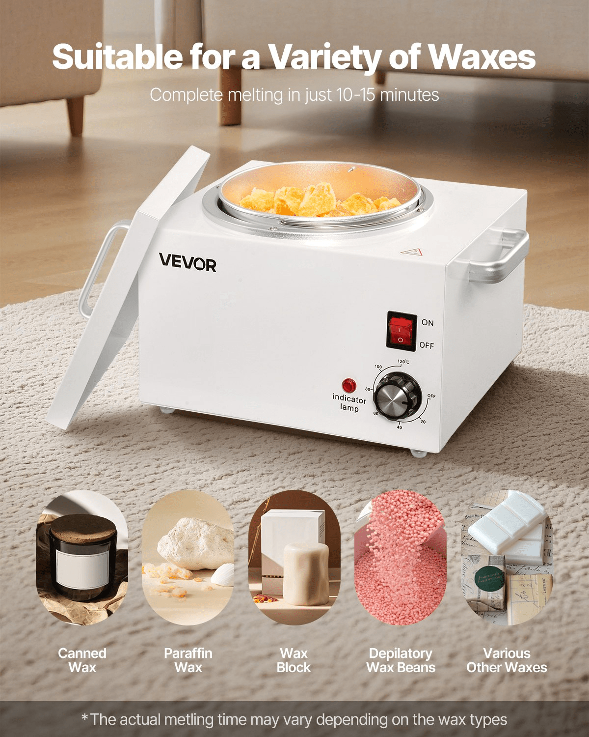 VEVOR Single Wax Warmer 3000ML 300W Professional Wax Heater Pot for Hair Removal - GNS Beauty & Personal Care
