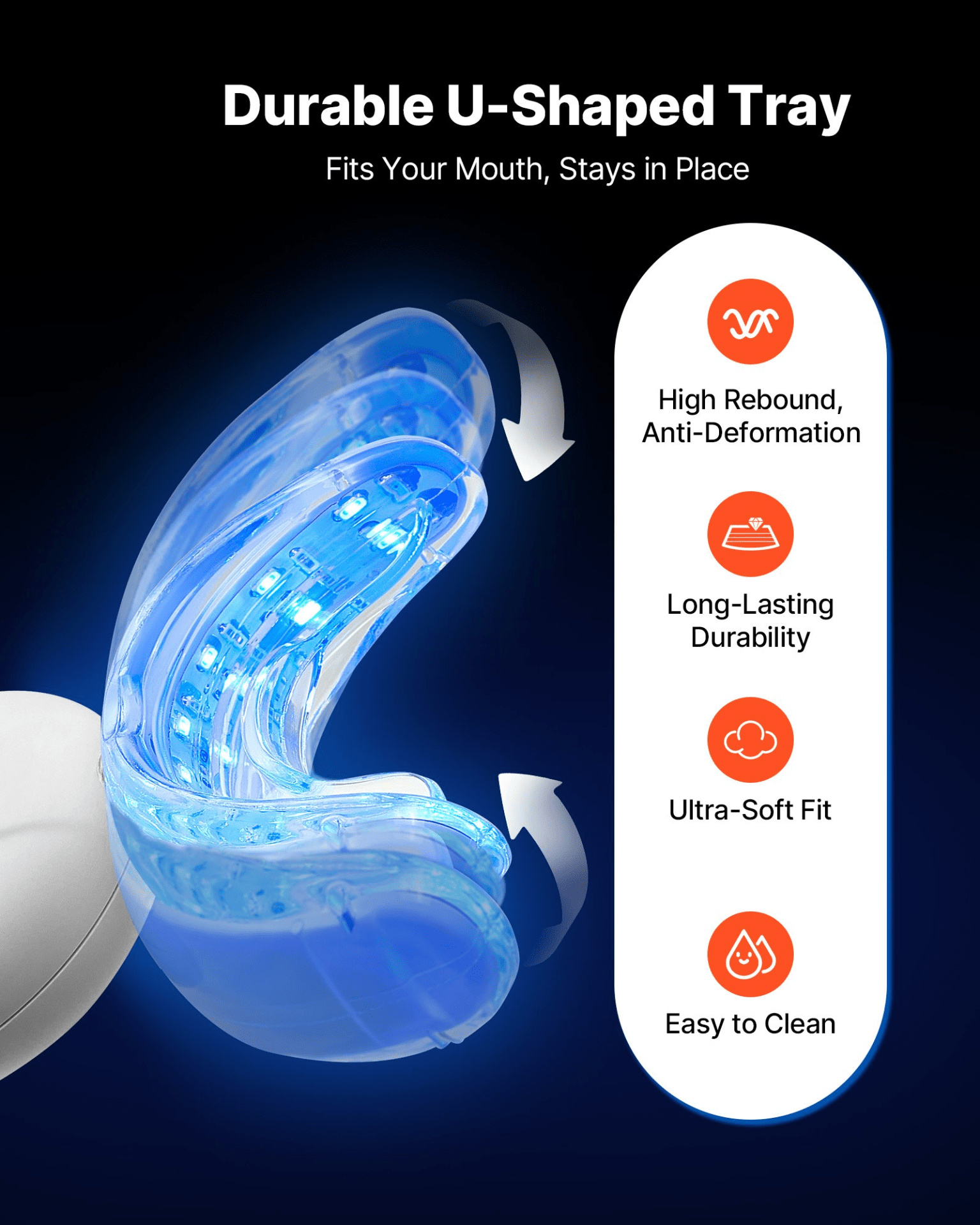 VEVOR Teeth Whitening Kit - Wireless LED Light & 32 Accelerator Lights - GNS Beauty & Personal Care
