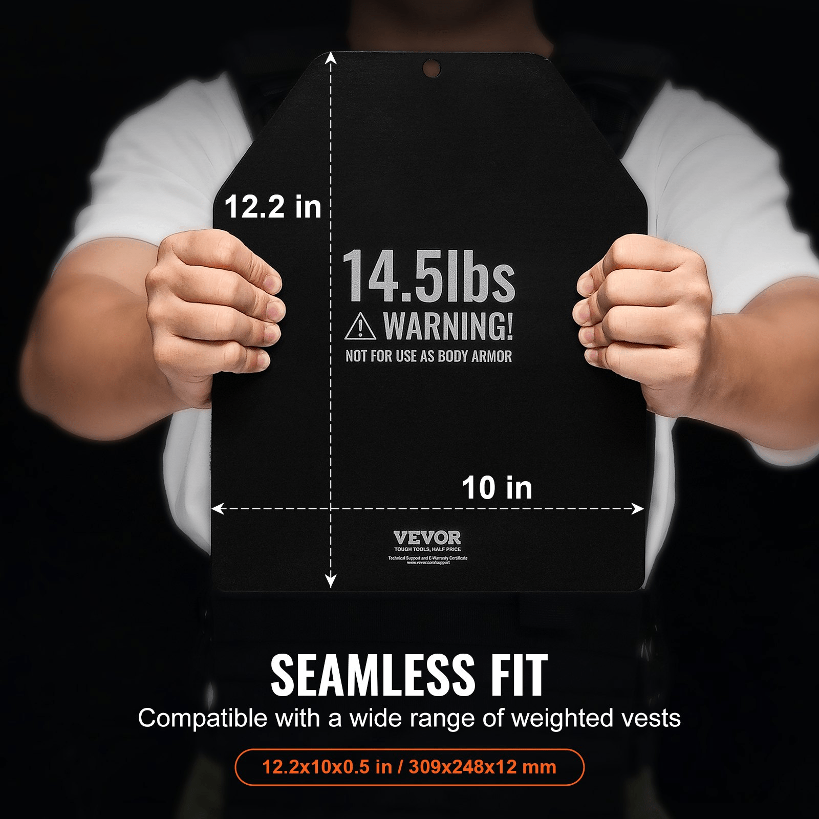 VEVOR Weight Vest Plates - 2x 14.5 LB Plates for Running & Strength Training - GNS Beauty & Personal Care