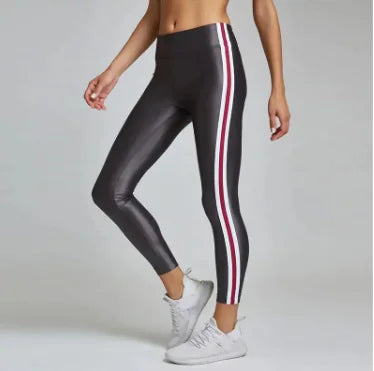 Versatile Fitness Apparel: Striped Fitness Tracksuit Set