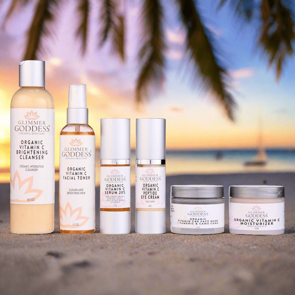 Vitamin C Brightening Age - Defying Skincare System by Glimmer Goddess | 6 - Step Routine - GNS Beauty & Personal Care