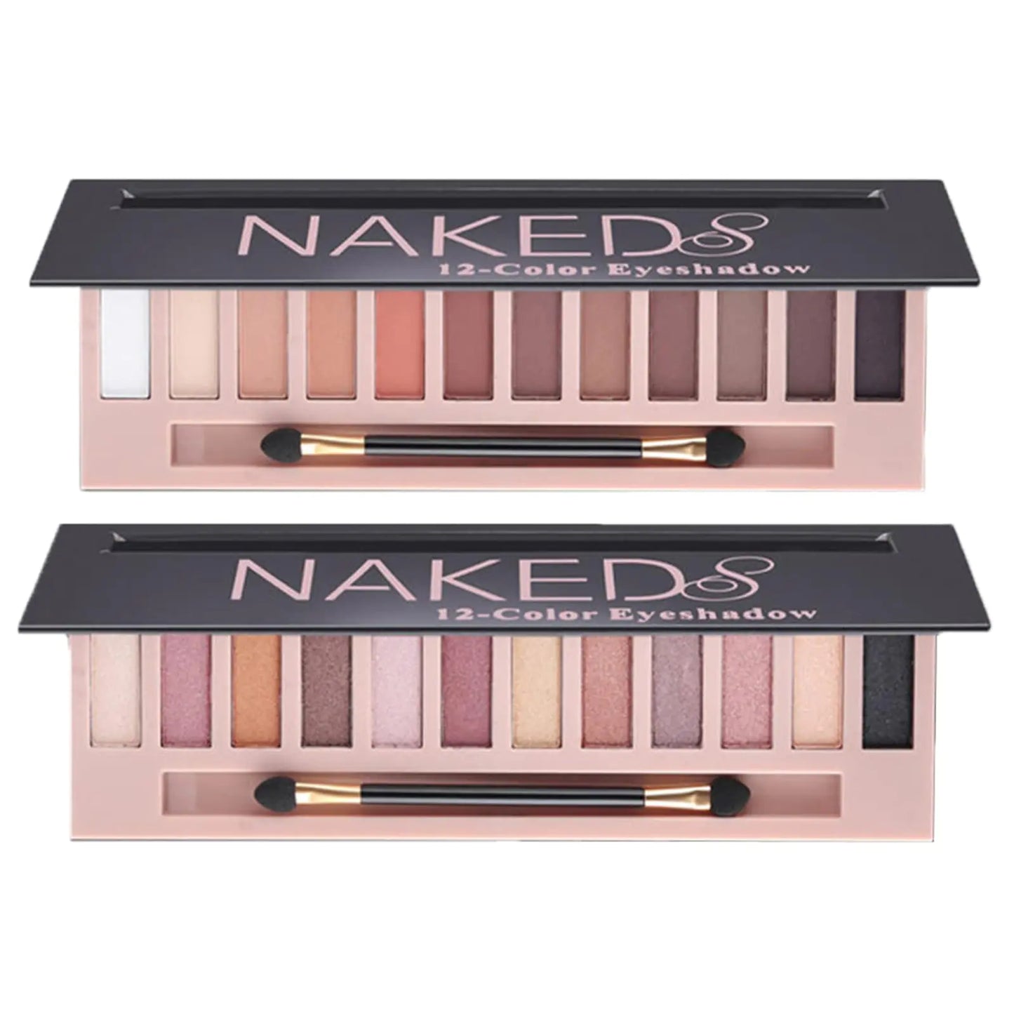 BestLand 2-Pack 12 Shade Nude Eyeshadow Palette - Matte & Shimmer - Long-Lasting & Cruelty-Free