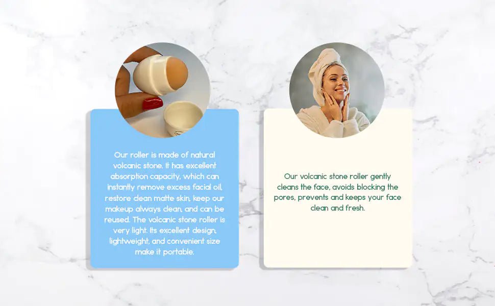 Volcanic Stone Oil - Absorbing Face Roller – Instantly Refresh & Mattify Your Skin - GNS Beauty & Personal Care