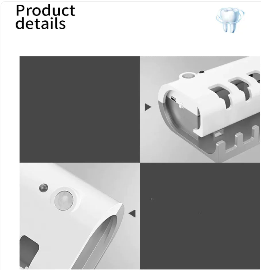 Wall - Mounted Smart Toothbrush Sterilizer – Advanced UV Protection for a Healthier Smile - GNS Beauty & Personal Care