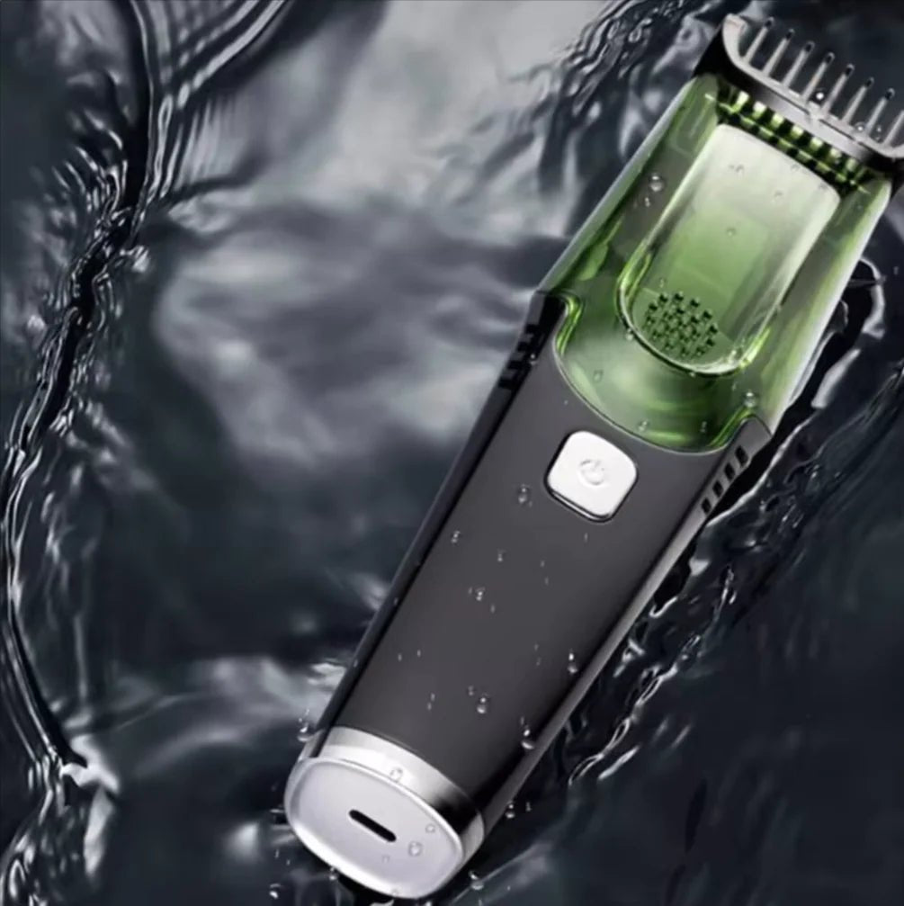 Washable Electric Vacuum Beard Trimmer – Precision Grooming Made Easy - GNS Beauty & Personal Care
