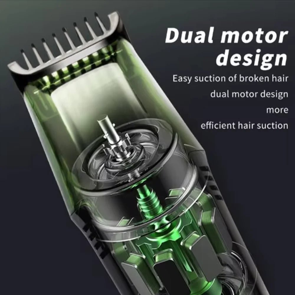 Washable Electric Vacuum Beard Trimmer – Precision Grooming Made Easy - GNS Beauty & Personal Care