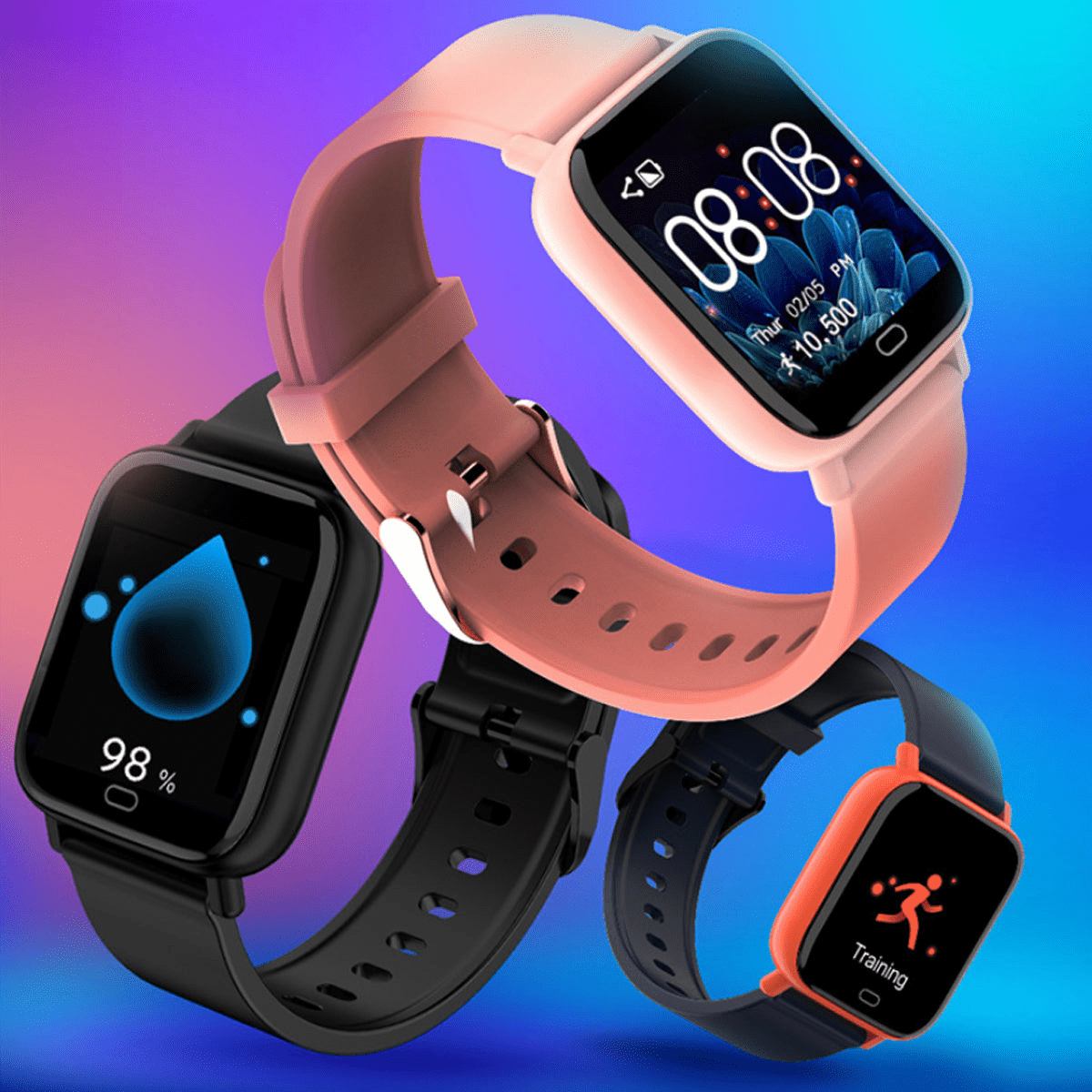 Waterproof Fitness Tracker Smartwatch - Stylish & Durable - GNS Beauty & Personal Care