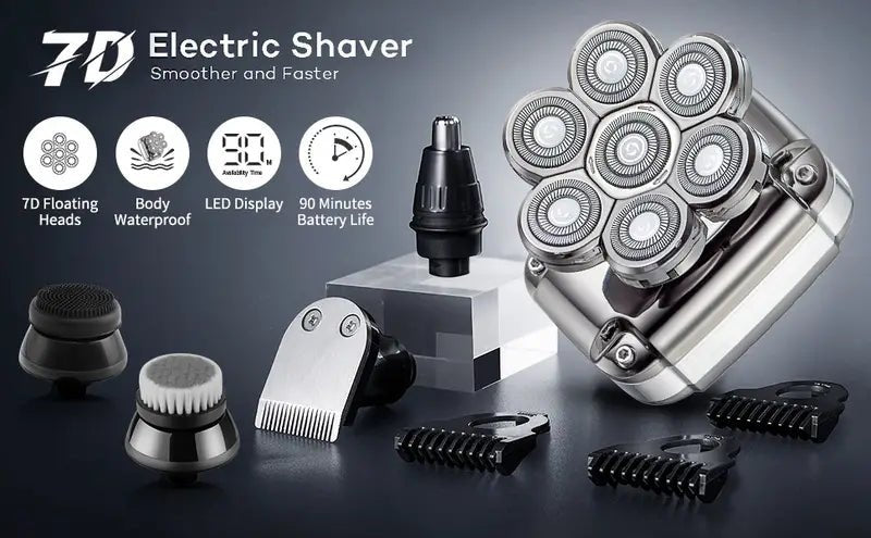 Waterproof Rechargeable Bald Head Shaver for Men - GNS Beauty & Personal Care