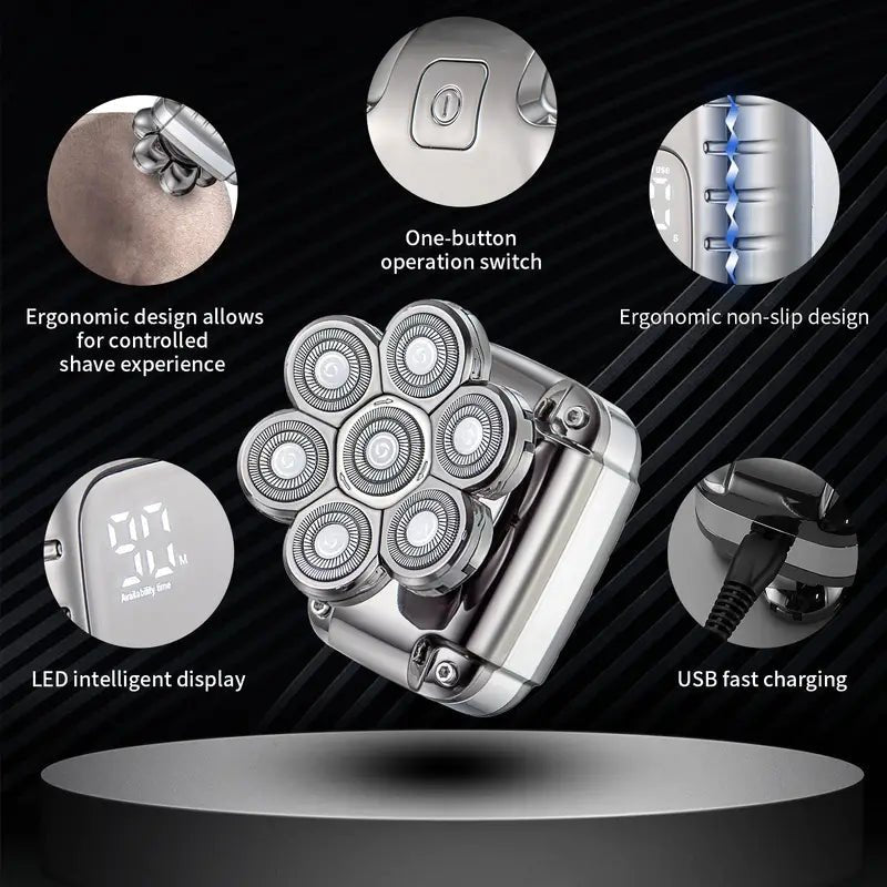 Waterproof Rechargeable Bald Head Shaver for Men - GNS Beauty & Personal Care