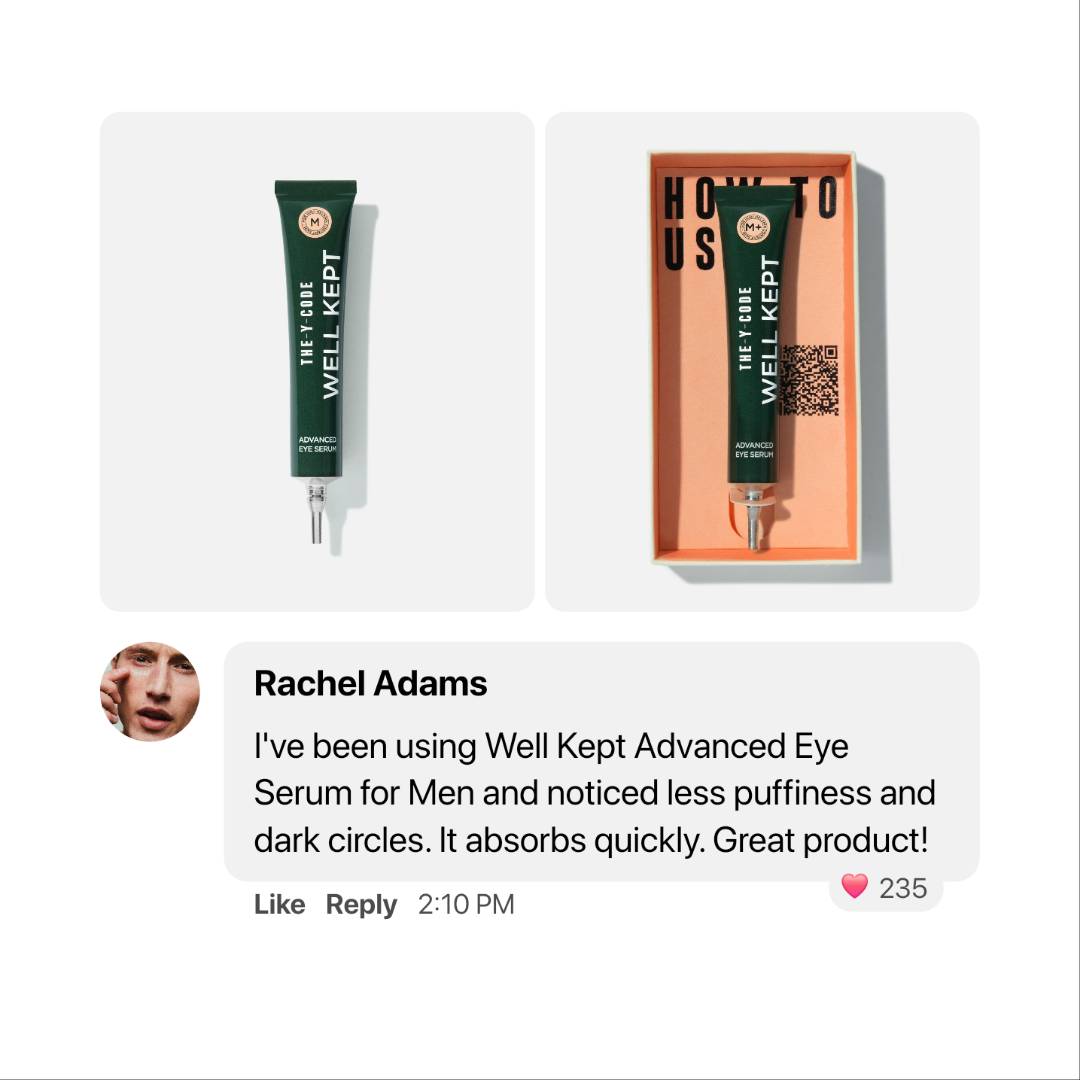 Well Kept Advanced Eye Serum for Men | Tone - Specific M / M+ / M– - GNS Beauty & Personal Care