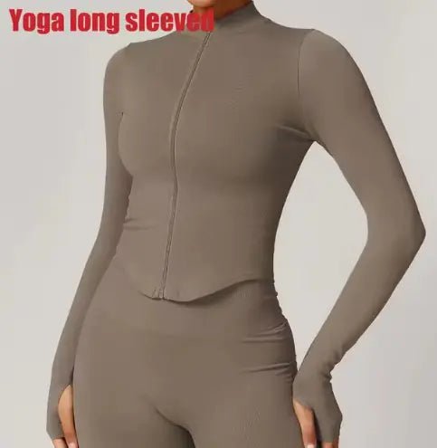Women’s Stylish Workout Zipper Crop Top - GNS Beauty & Personal Care