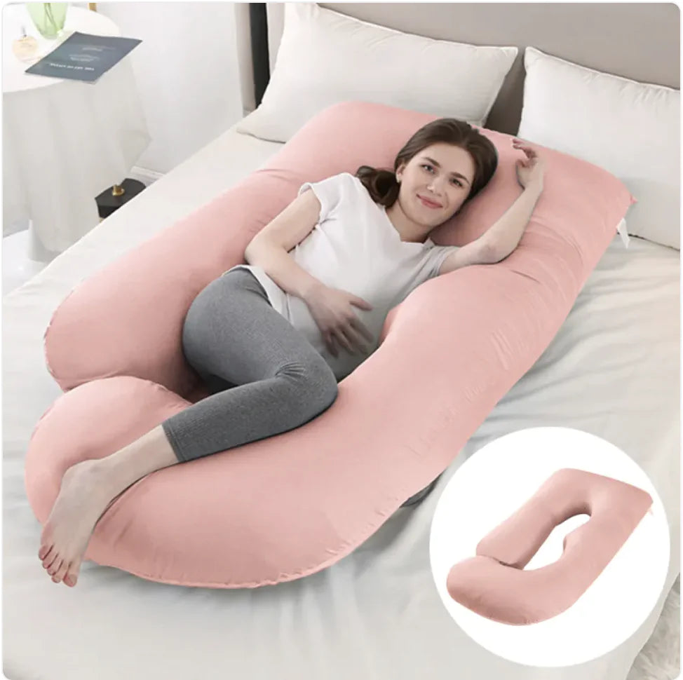 Ultimate J-Shaped Pregnancy Pillow for Comfort & Support