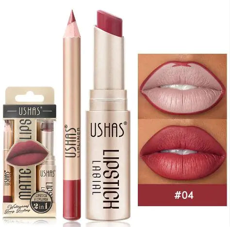 Long-Lasting Matte Waterproof Nude Lipstick