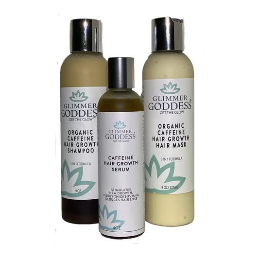 Organic Hair Growth Trio with Caffeine, Rosemary & Biotin