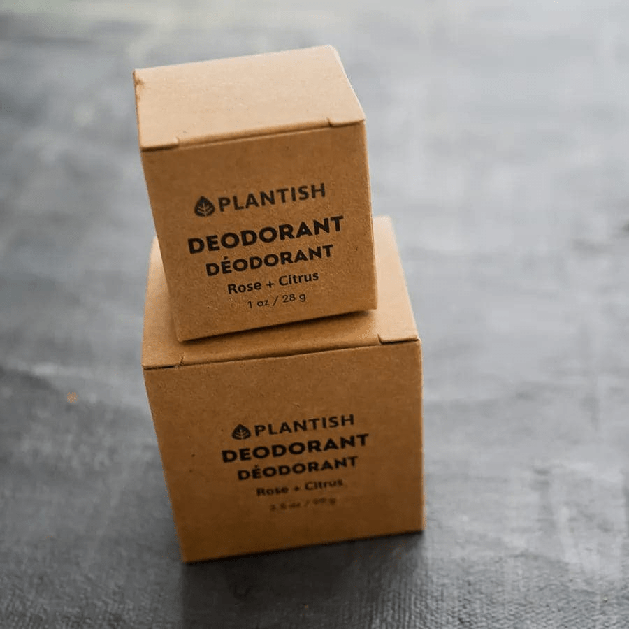 Zero Waste Deodorant Bar – Rose & Citrus (Vegan, Baking Soda–Free) - GNS Beauty & Personal Care