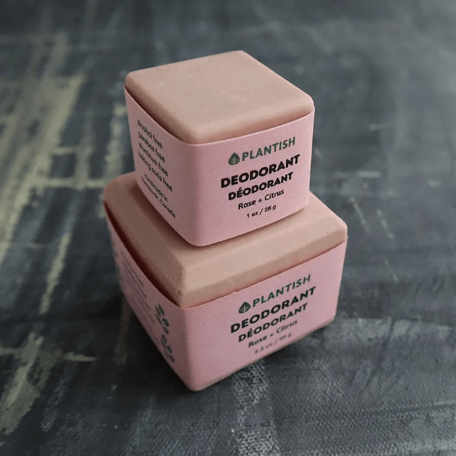 Zero Waste Deodorant Bar – Rose & Citrus (Vegan, Baking Soda–Free) - GNS Beauty & Personal Care