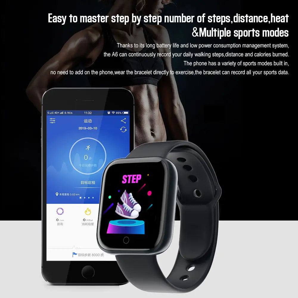 Rugged Waterproof Fitness Smartwatch