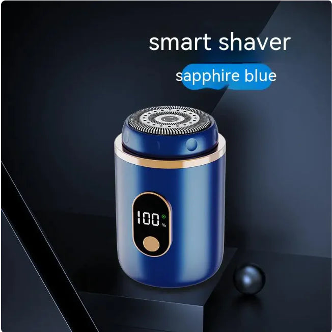 Rechargeable Mini Electric Shaver with LED Display